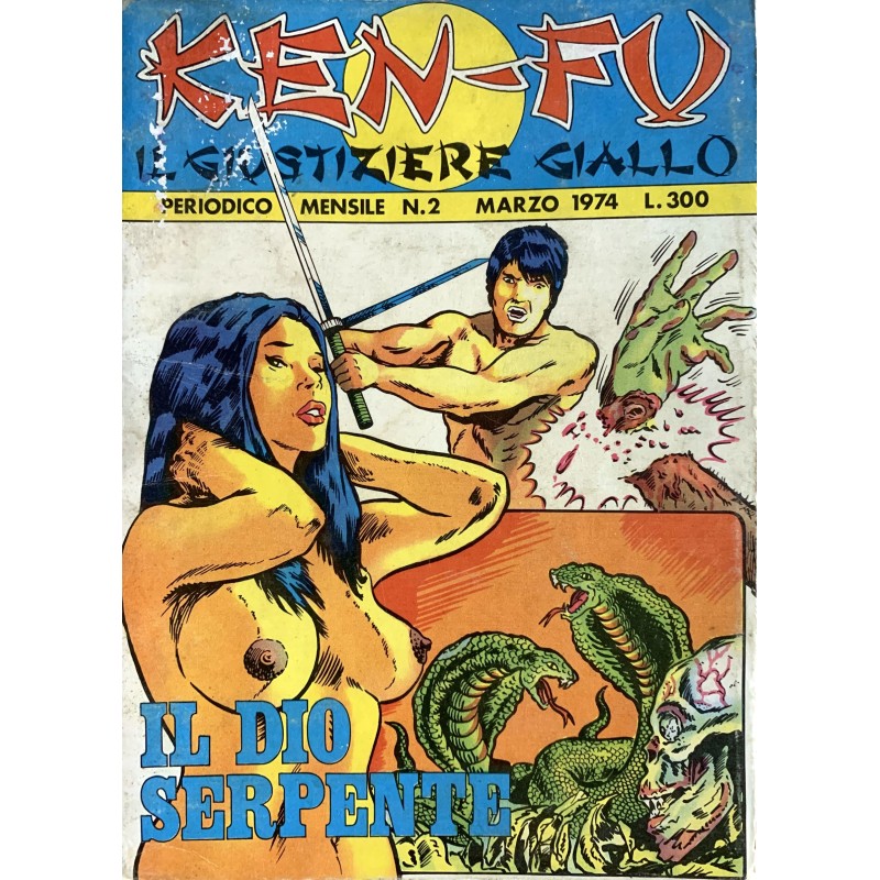 KEN FU IL GIUSTIZIERE GIALLO N.2 1974 EDIZIONI U.P.